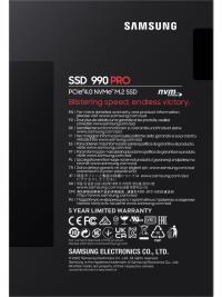 SAMSUNG 2TB 990 PRO 7450/6900MB/s M.2 NVMe MZ-V9P2T0BW SSD 